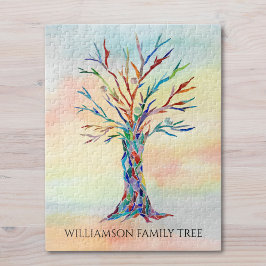 Personalisierter Familienbaum Puzzle