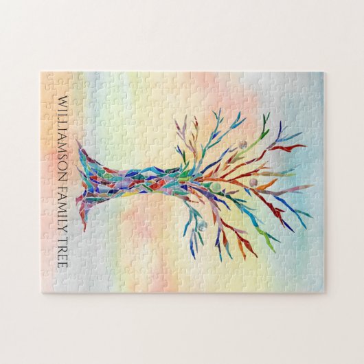 Personalisierter Familienbaum Puzzle (Horizontal)