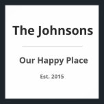 Personalisierter Familienbecher – Benutzerdefinier Poster<br><div class="desc">Verleihen Sie Ihrem Zuhause eine warme,  persönliche Note mit diesem personalisierten Familienbecher.</div>