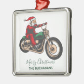Personalisierter Familienfahrer Weihnachten Ornament Aus Metall (Links)