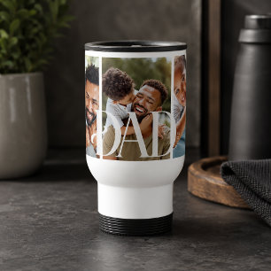 Personalisierter Familienfoto-Vater Reisebecher