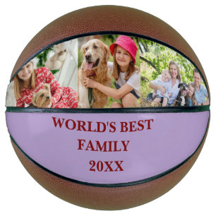 Personalisierter Familienfoto-Weltbeste Familie Basketball