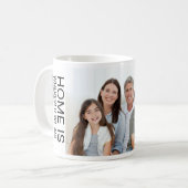 Personalisierter Familienfotomug Kaffeetasse (Vorderseite Links)