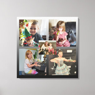 Personalisierter Familienfotos-Leinwanddruck Leinwanddruck