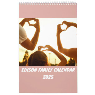 Personalisierter Familienkalender 2025 Kalender