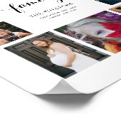 Personalisierter Familienname 10 Foto Collage Post Poster (Ecke)
