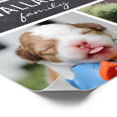 Personalisierter Familienname, 5 Fotomaterial Poster (Ecke)