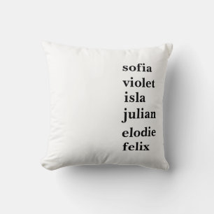 Personalisierter Familienname Anpassen mit Namen Kissen