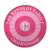 Personalisierter Familienname Benutzerdefiniert Mo Dartscheibe (vorne)