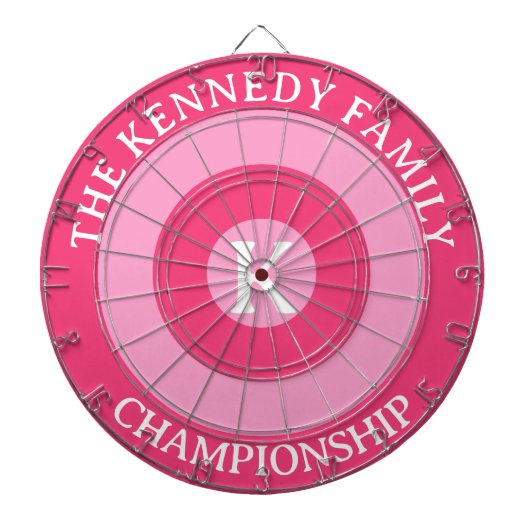 Personalisierter Familienname Benutzerdefiniert Mo Dartscheibe (vorne)