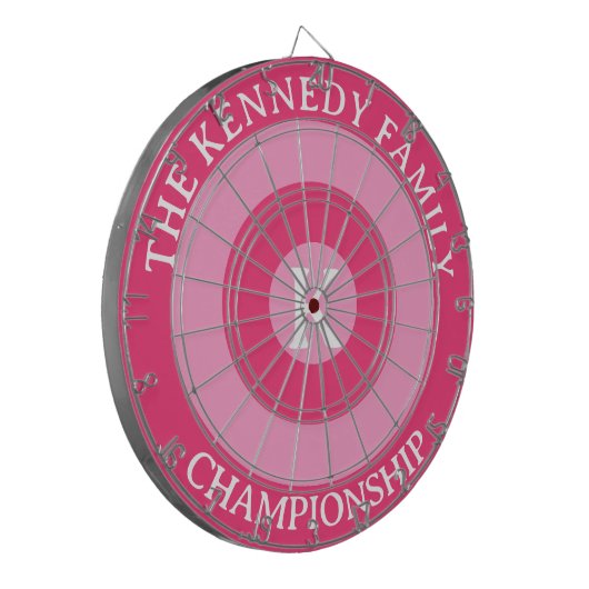 Personalisierter Familienname Benutzerdefiniert Mo Dartscheibe (Vorderseite Links)