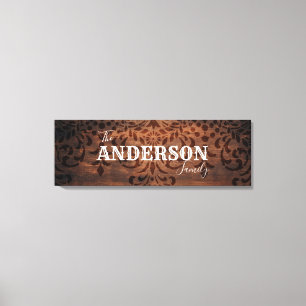 Personalisierter Familienname Canvas Print Leinwanddruck