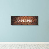 Personalisierter Familienname Canvas Print Leinwanddruck (Insitu (Holzboden))