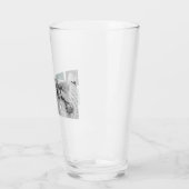 Personalisierter Familienname Collage Foto Geschen Glas (Links)