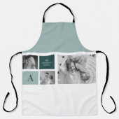 Personalisierter Familienname Collage Foto Geschen Schürze (Vorderseite)