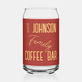 Personalisierter Familienname Dosenglas