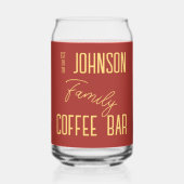 Personalisierter Familienname Dosenglas (Rückseite)