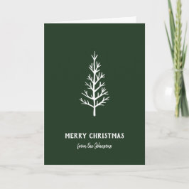 Personalisierter Familienname Frohe Weihnachten Ba Karte