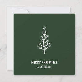Personalisierter Familienname Frohe Weihnachten Ba Karte