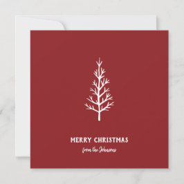 Personalisierter Familienname Frohe Weihnachten Ba Karte
