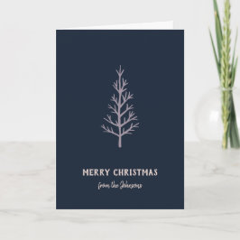 Personalisierter Familienname Frohe Weihnachten Ba Karte