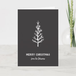 Personalisierter Familienname Frohe Weihnachten Ba Karte