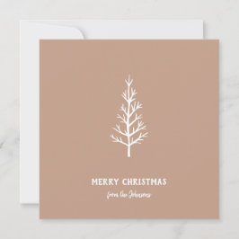 Personalisierter Familienname Frohe Weihnachten Ba Karte