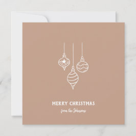Personalisierter Familienname Frohe Weihnachten Ch Karte