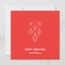 Personalisierter Familienname Frohe Weihnachten Ch Karte