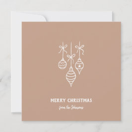 Personalisierter Familienname Frohe Weihnachten Ch Karte