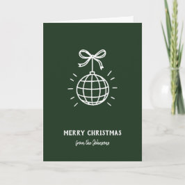 Personalisierter Familienname Frohe Weihnachten Karte