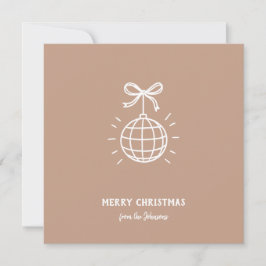 Personalisierter Familienname Frohe Weihnachten Karte