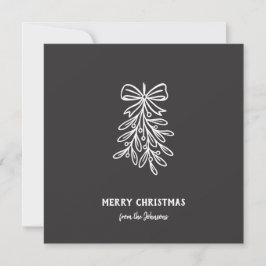 Personalisierter Familienname Frohe Weihnachten Mi Karte