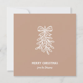 Personalisierter Familienname Frohe Weihnachten Mi Karte