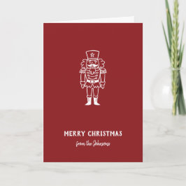 Personalisierter Familienname Frohe Weihnachten Pr Karte