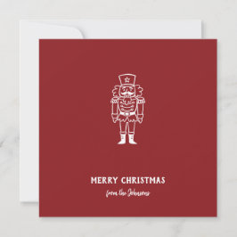 Personalisierter Familienname Frohe Weihnachten Pr Karte