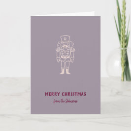 Personalisierter Familienname Frohe Weihnachten Pr Karte