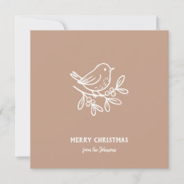 Personalisierter Familienname Frohe Weihnachten Ro Karte