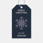 Personalisierter Familienname Frohe Weihnachten Sc Geschenkanhänger (Vorderseite)