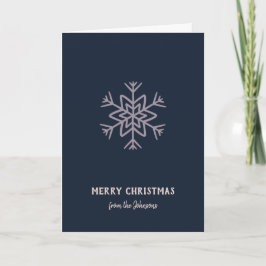 Personalisierter Familienname Frohe Weihnachten Sc Karte
