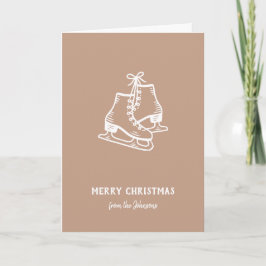 Personalisierter Familienname Frohe Weihnachten Sc Karte