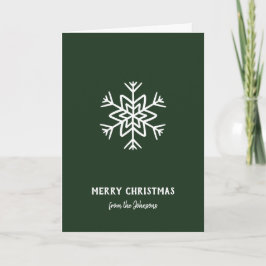 Personalisierter Familienname Frohe Weihnachten Sc Karte