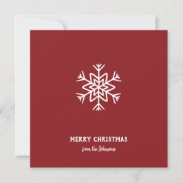 Personalisierter Familienname Frohe Weihnachten Sc Karte
