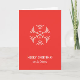 Personalisierter Familienname Frohe Weihnachten Sc Karte