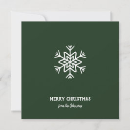 Personalisierter Familienname Frohe Weihnachten Sc Karte