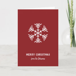 Personalisierter Familienname Frohe Weihnachten Sc Karte