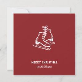 Personalisierter Familienname Frohe Weihnachten Sc Karte