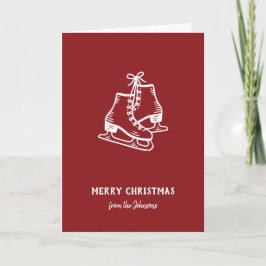 Personalisierter Familienname Frohe Weihnachten Sc Karte