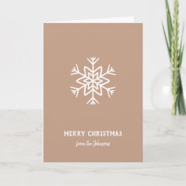 Personalisierter Familienname Frohe Weihnachten Sc Karte