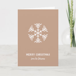 Personalisierter Familienname Frohe Weihnachten Sc Karte